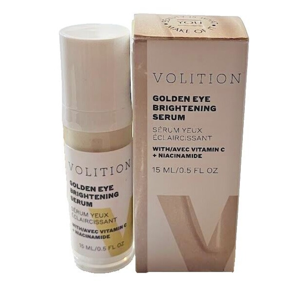 Volition Golden Eye Brightening Serum 0.5 fl oz 15ml Pump Niacinamide Vitamin C